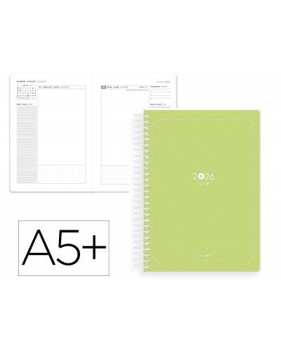 Agenda espiral antartik a5 2026 dia pagina basic papel 80 gr