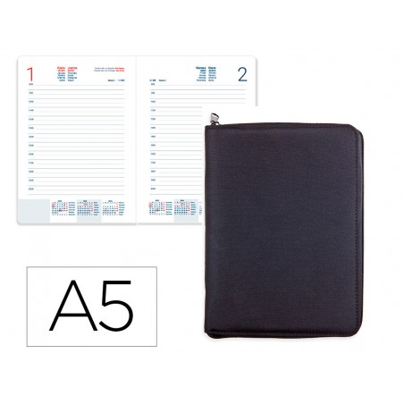 Agenda encuadernada liderpapel tarento 150x210 mm 2026 dia pagina design 1 papel 70 gr