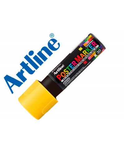 Rotulador artline poster marker epp 30 punta rectangular 30 mm color amarillo