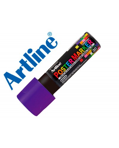 Rotulador artline poster marker epp 30 punta rectangular 30 mm color violeta