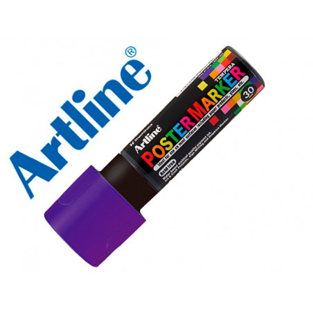 Rotulador artline poster marker epp 30 punta rectangular 30 mm color violeta