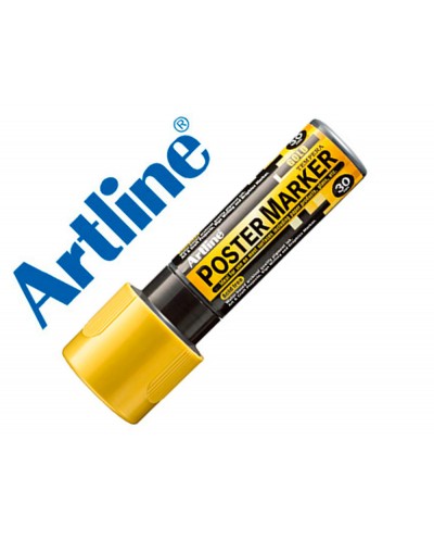 Rotulador artline poster marker epp 30 punta rectangular 30 mm color oro