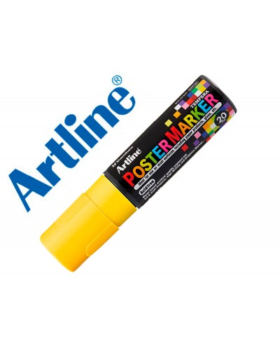 Rotulador artline poster marker epp 20 punta rectangular 20 mm color amarillo