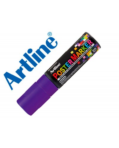 Rotulador artline poster marker epp 20 punta rectangular 20 mm color violeta
