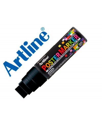 Rotulador artline poster marker epp 20 punta rectangular 20 mm color negro