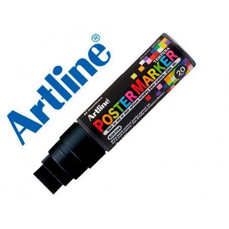 Rotulador artline poster marker epp 20 punta rectangular 20 mm color negro