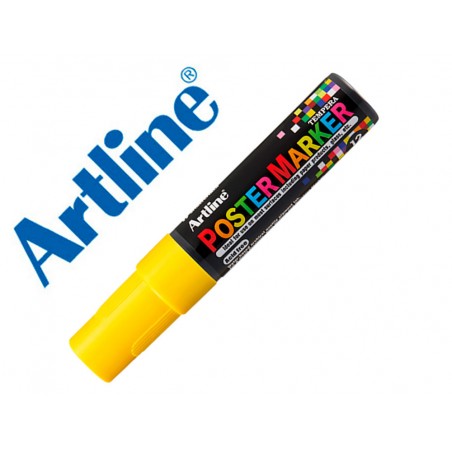 Rotulador artline poster marker epp 12 punta rectangular 12 mm color amarillo