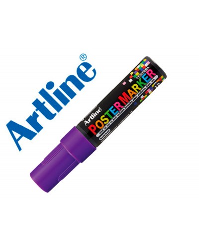 Rotulador artline poster marker epp 12 punta rectangular 12 mm color violeta