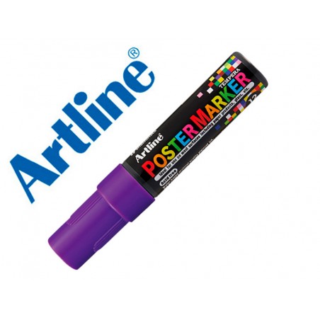 Rotulador artline poster marker epp 12 punta rectangular 12 mm color violeta
