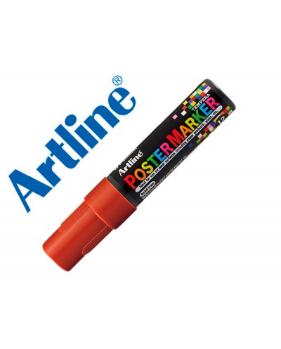 Rotulador artline poster marker epp 12 punta rectangular 12 mm color marron