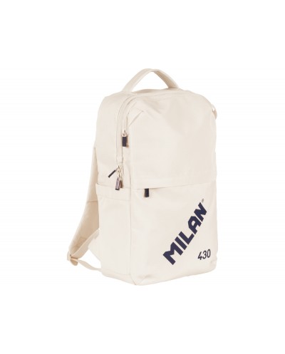 Mochila escolar milan con cierre de seguridad 15 litros 430 since 1918 color beige