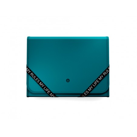 Carpeta carchivo my rules clasificadora acordeon 13 departamentos polipropileno con gomas folio color verde