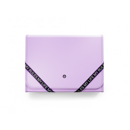 Carpeta carchivo my rules clasificadora acordeon 13 departamentos polipropileno con gomas folio color malva