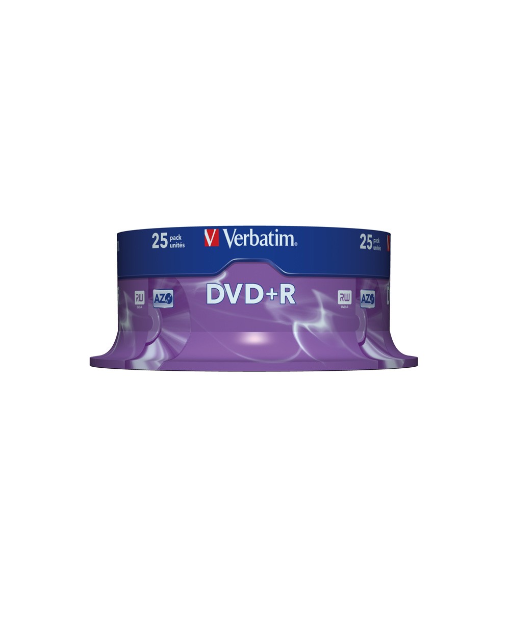 Dvdr verbatim 16x azo 47gb tarrina de 25 unidades