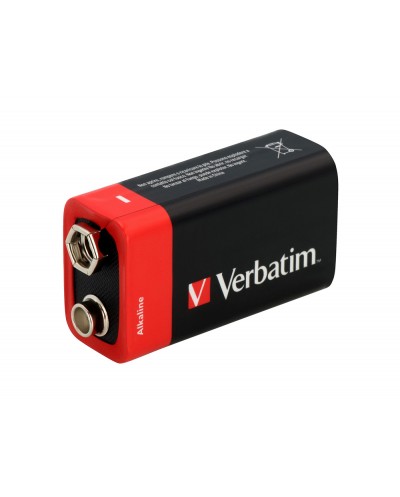Pila alcalina verbatim 9v blister de 1 unidad