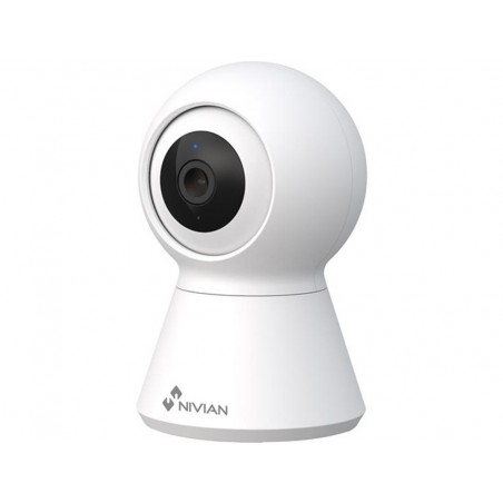 Camara de vigilancia nivian domo 360 wifi 2k color blanco