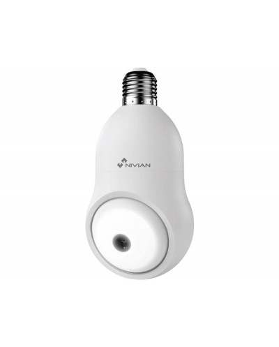 Camara de vigilancia nivian rotativa wifi 2k color blanco