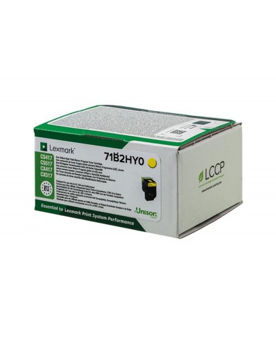 Toner lexmark cs317 cx417 517 amarillo 3500 paginas