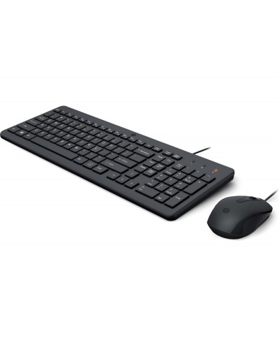 Set tecladoraton hp con cable color negro