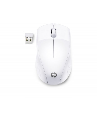 Raton hp 220 snow inalambrico 1300 dpi 3 botones color blanco