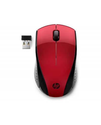 Raton hp 220 sunset inalambrico 1600 dpi 3 botones color rojo