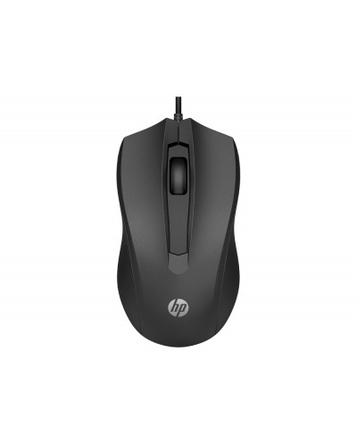 Raton hp 100 optico 1600 dpi 2 botones con cable color negro