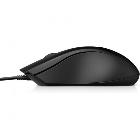 Raton hp 100 optico 1600 dpi 2 botones con cable color negro