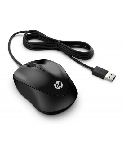 Raton hp 1000 inalambrico optico 1200 dpi 3 botenes con cable color negro
