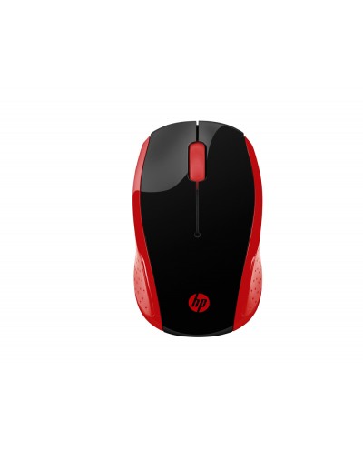 Raton hp 200 inalambrico optico 1000 dpi 2 botenes color rojo