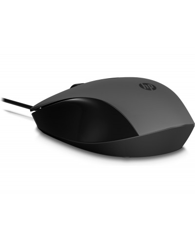 Raton hp 150 wired optico 1600 dpi 3 botones con cable color negro