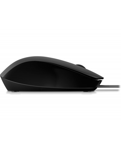 Raton hp 150 wired optico 1600 dpi 3 botones con cable color negro