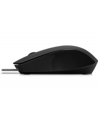 Raton hp 150 wired optico 1600 dpi 3 botones con cable color negro