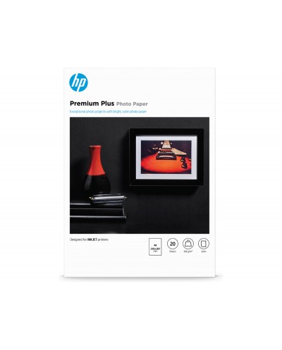Papel fotografico hp semi glossy a4 300 gr pack de 20 hojas