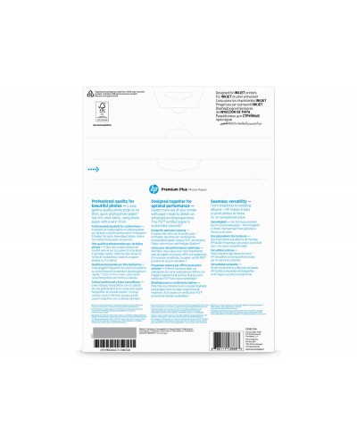 Papel fotografico hp semi glossy a4 300 gr pack de 20 hojas