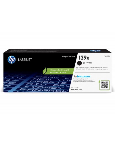 Toner hp n 139x lj pro 3002 negro 4000 paginas