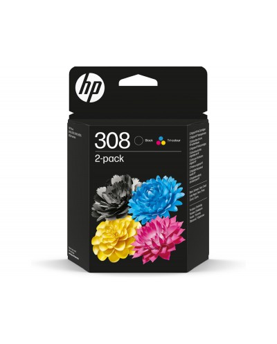 Ink jet hp n 308 combo pack de 2 unidades negro tricolor