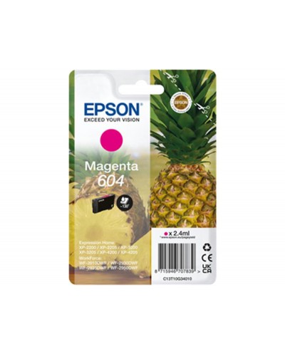 Ink jet epson 604 magenta 130 paginas