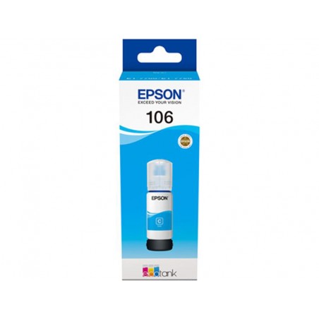 Tinta epson ecotank 106 cian botella 70 ml