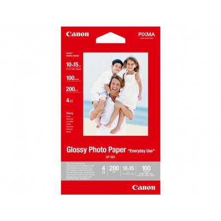 Papel fotografico canon gp 501 glossy a4 170 gr pack de 100 unidades