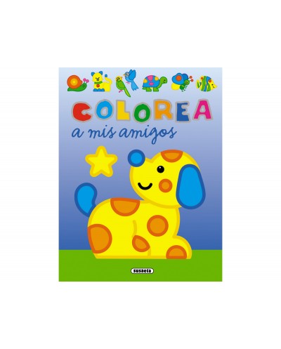 Cuaderno de colorear susaeta colorea a mis amigos 12 paginas 20x27 cm