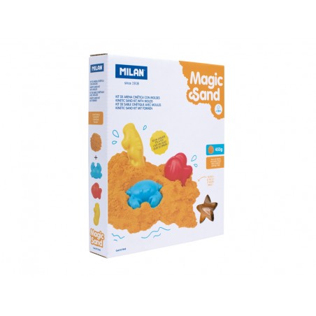 Juego milan magic sand arena cinetica con tres moldes