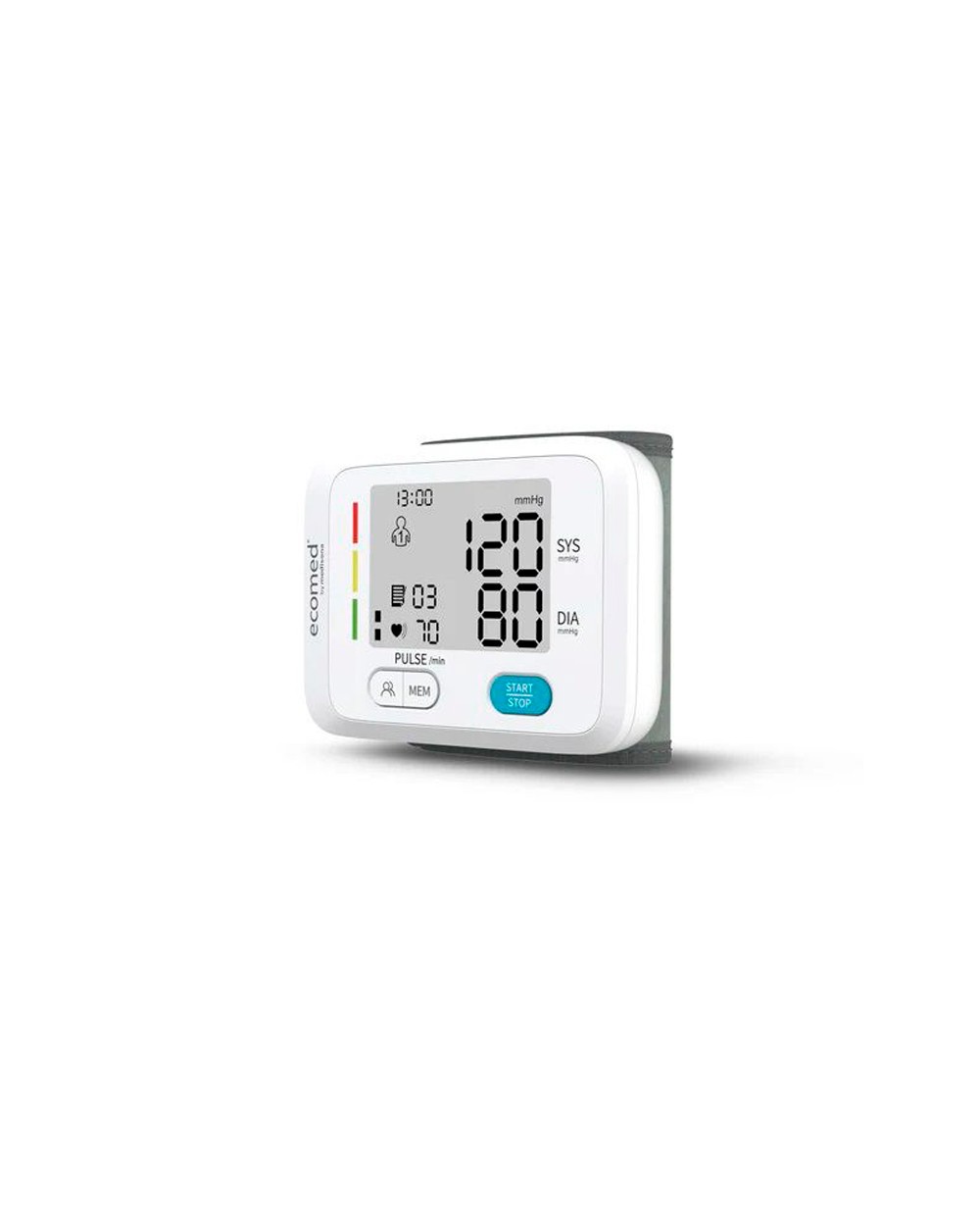 Tensiometro de muneca medisana ecomed automatico con memoria dual y detector de arritmias