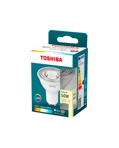 Foco led toshiba essential gu10 45w luz neutra 4000k