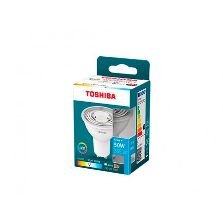 Foco led toshiba essential gu10 45w luz fria 6500k