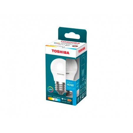 Bombilla led toshiba essential g45 e27 47w luz fria 6500k