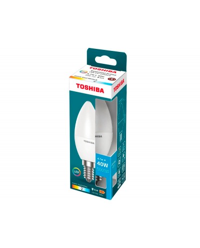 Bombilla led toshiba essential c37 e14 47w luz fria 6500k