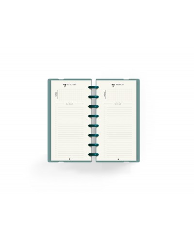 Planificador carchivo ingeniox my week check list my week semanal turquesa 105x210 mm