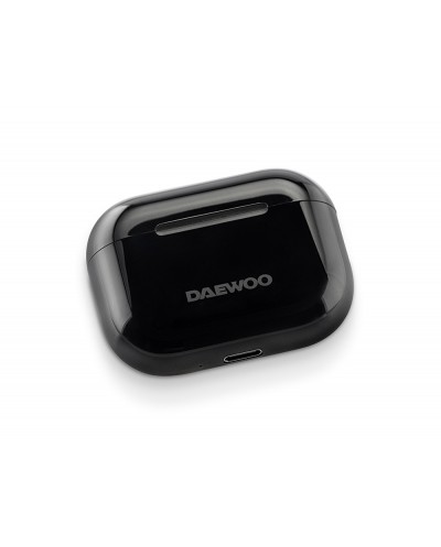 Auricular daewoo tws bluetooth 53 usb tipo c con estuche de carga 500mah color negro