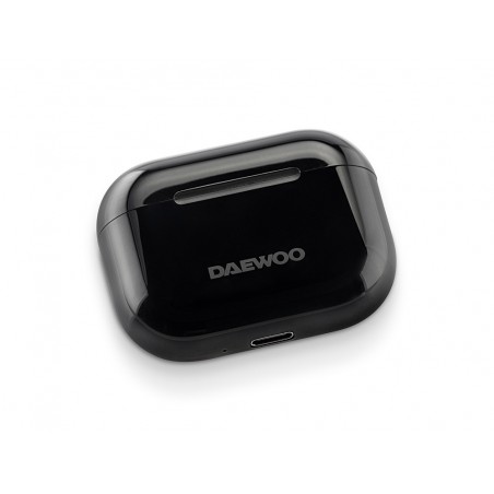 Auricular daewoo tws bluetooth 53 usb tipo c con estuche de carga 500mah color negro