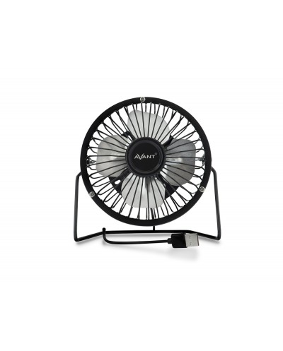 Ventilador sobremesa avant 3w diametro 100 mm alimentacion usb longitud cable 1 mt color negro